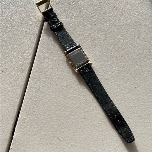 Wittnauer Leather Gold Watch